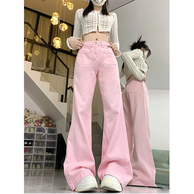 Burberryピンクy2kノバチェックフレアデニム美品パンクロック
